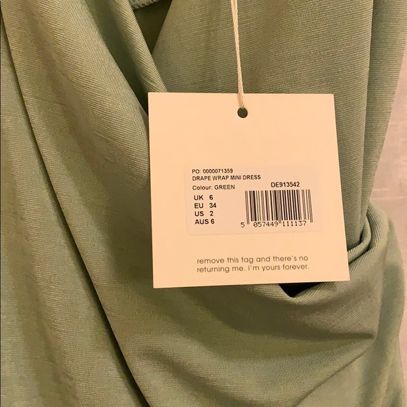 Mini dress with slit - Picture 3 of 3